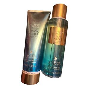 Victoria's Secret Pear Glace Fragrance Lotion & Mist Set‎ NEW